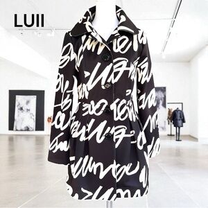 LUII LES HALLES GRAPHIC SATEEN COAT